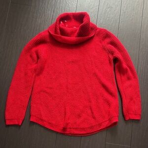 AB Studio Bold Red Turtleneck Sweater
